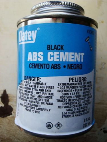 Unopened 8oz Can of Oatey Black ABS Cement 30889