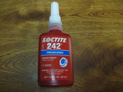 ONE NEW FACTORY SEALED LOCTITE 242 THREADLOCKER , EXP. DATE 12/2015  MSRP 40 $$$