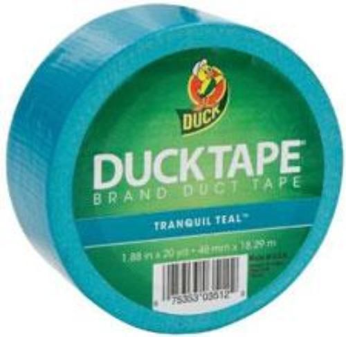 Shurtech Duck Brand Colored Duct Tape 1.88&#039;&#039; x 20 Yards Tranquil Teal (aqua)