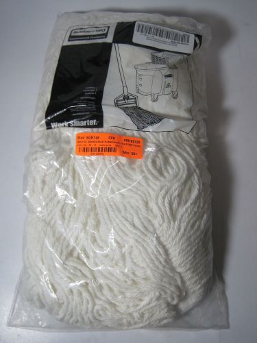 Rubbermaid white 1&#034; headband wet mop head fgv41900wh00 nib for sale