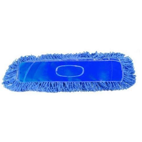 Unisan mop head, dust, looped-end, cotton/synthetic fibers, 18 x 5, blue for sale