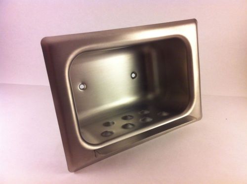 Bobrick b-4380, recessed heavy duty soap dish, st steel - new for sale