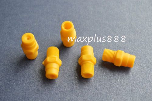 20pcs 1/8&#034; bspt Plastic PP atomization nozzle Cone spray nozzle Yellow