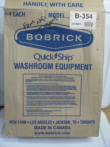 New bobrick b-354 partition mounted sanitary feminine napkin disposal unit b354 for sale