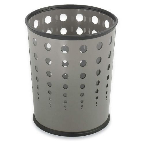 Safco 9740gr bubble wastebasket 6 gallon 11-3/4indx12-1/2inh gy for sale