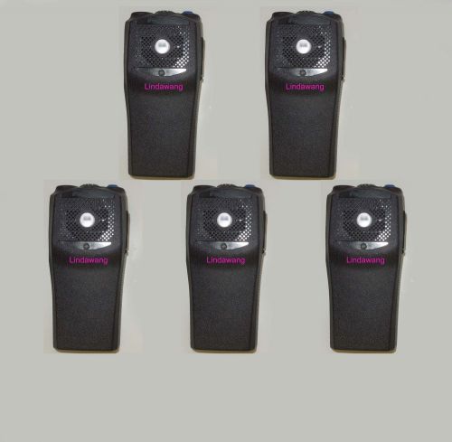 5x black refurbish repair kit case housing for motorola pr400 walkie talkie for sale