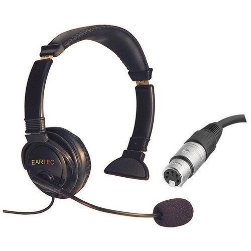 Headsets 5-pin eartec lazer single-ear intercom headset 5-pin xlr-f lz5xlr/f for sale