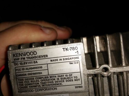 Kenwood tk780-1 , 25 watts , vhf ( 146 - 174 ) mhz radio complete package for sale
