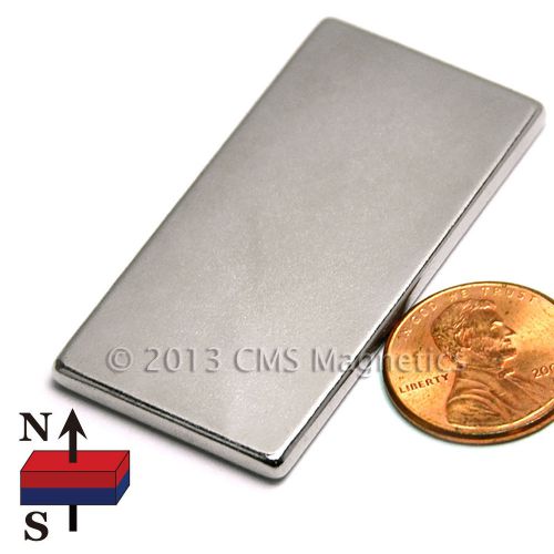Neodymium Magnet Rectangle NdFeB Rare Earth N45 2X1X1/8&#034; Super Strong 100 PC