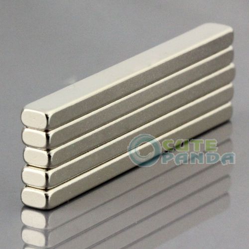 10pcs Strong Strip Magnets 50 x 5 x 3 mm Block Cuboid Rare Earth Neodymium N50