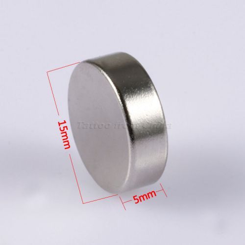 5Pcs N50 Grade Round Cylinder Magnets Strong Disc Rare Earth Neodymium 15mmx5mm