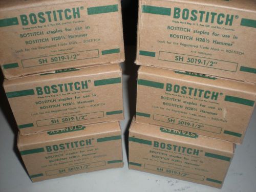 Bostitch SH 5019 1/2-4M Staples (6Boxes) 5,000 PER BOX