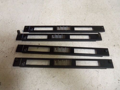 LOT OF 4 GE FANUC IC600FP800K FACEPLATE *USED*