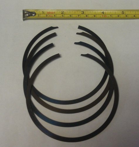 Lot of 4 - spiral internal retaining rings single turn rings 3-3/4&#034; for sale