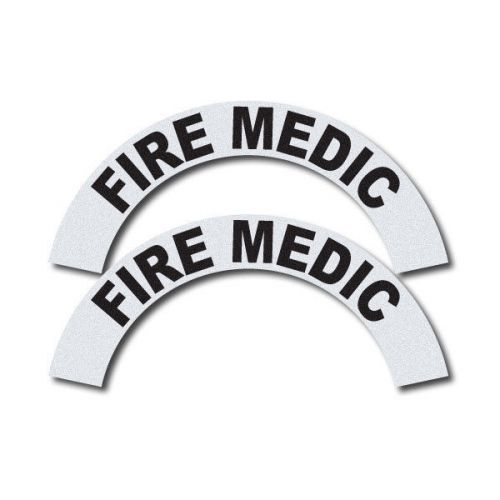 FIREFIGHTER HELMET DECALS FIRE HELMET STICKER - Crescents set - Fire Medic