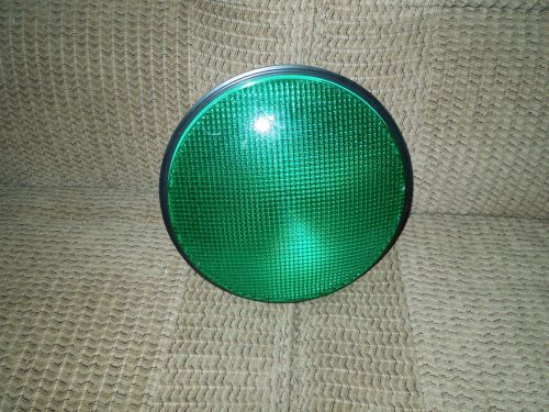 Dialight 12&#034; dia 120 Volt GREEN LED TRAFFIC LIGHT 12&#034; COMPLETE WORKS NICE