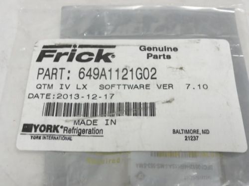 140688 New In Box, Frick 649A1121G02 QTM IV LX, Software Version 7.10