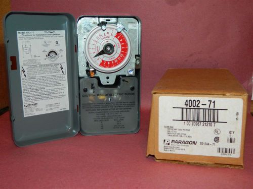 Paragon 4002-71 24 hour timer 208/240 vac  free usa shipping for sale