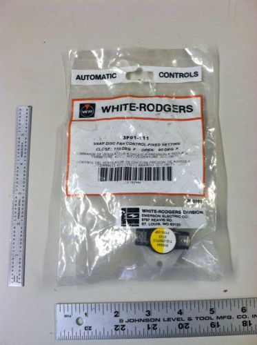 White Rodgers Snap Disc Fan Control Fixed Setting 3F01-111 2E245 NEW I0314