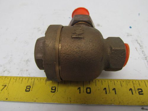 Ts-3 thermostatic radiator steam trap 1/2&#034;npt angle pattern cast bronze 65psi for sale