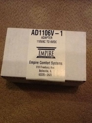 Adapter, 110V AC to 6V DC - Empire Comfort Systems