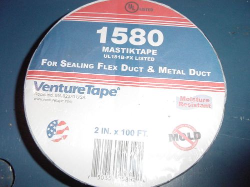 VentureTape 1580 Mastiktape Flex &amp; Metal Duct Moisture Resistant Tape 2&#034; x 100ft