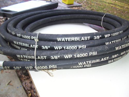 Waterblast inc. preasure washing hose, 3/8&#034; 14,000 psi, new, 50 &#039;feet roll. for sale