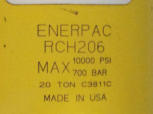 ENERPAC Holl-O-Cylinder, Steel, 20 Ton, 6.10 In Stroke