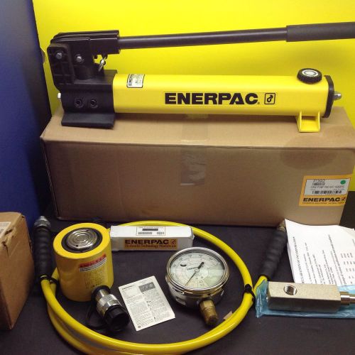 Enerpac scl201h, rcs201 ga2 gf230p p392 pump/low height cylinder set, 20 ton cap for sale