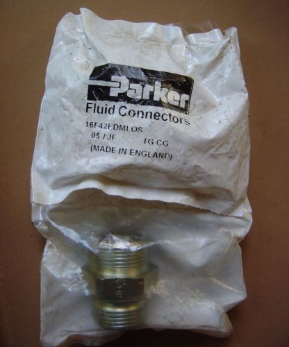 Parker fluid connector adapter tube fittings 16f42edmlos bspp to o-lok tube mm for sale