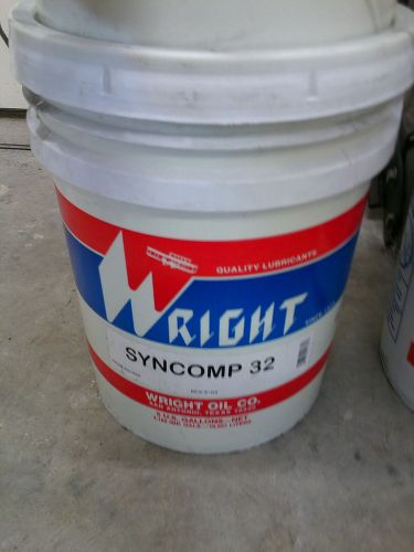 Wright syncomp 32 synthetic compressor oil  (5 gal) for sale