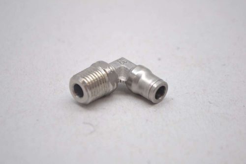New legris 3889-06-14 303-306l 90deg elbow male 1/4in npt x 6mm fitting d418058 for sale