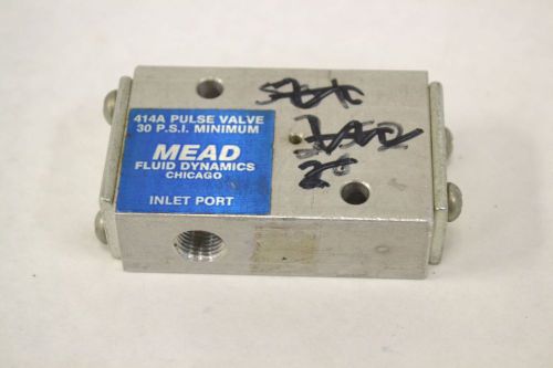 Mead 414a impulse relay 30psi 1/8in npt pneumatic valve body manifold b294524 for sale