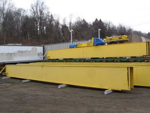 10 ton bridge crane, 85 ft. span, (2) sections, with end trucks for sale