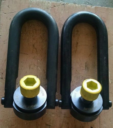 (2) jergens style swivel hoisting rigging lifting eye bolt 5000lb load rated for sale