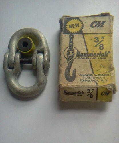 Vintage 3/8&#034; Hammerlok Coupling Link, Columbus McKinnon Chain Division