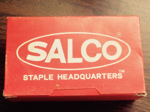 LOT 25 BOXES SALCO STAPLES 2M KING SIZE 1 1/4&#034; x 5/8&#034; - 480/BOX