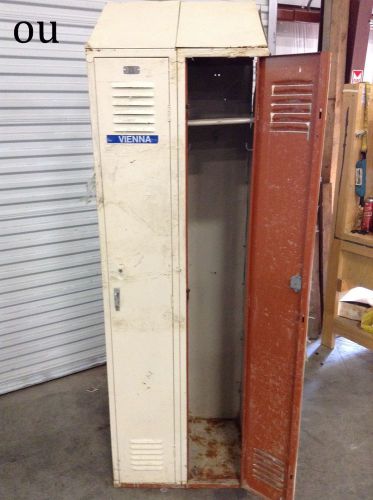 24&#034; x 18&#034; x 80&#034; personnel/gym/school/equipment 2 storage locker set for sale