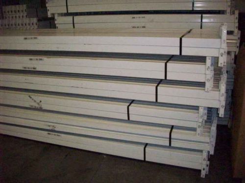 4&#034; x 144&#034; unarco t-bolt step beams white 3/4&#034; step for sale