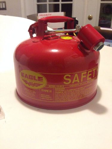 Eagle U2-26-S Red Galvanized Steel Type II Gas Safety Can Brand New