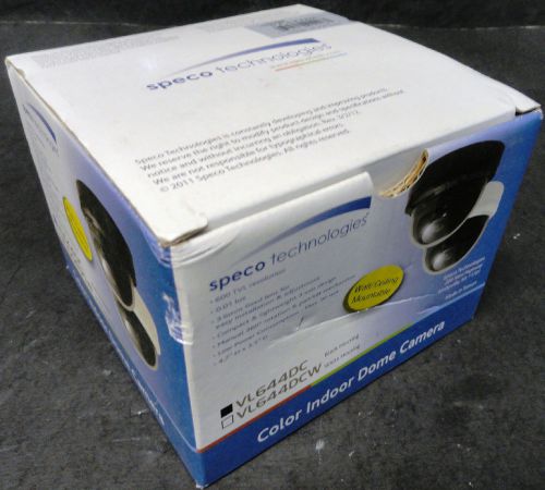 NEW Speco VL644DC Color Indoor Dome Security CCTV Camera | 3.6 mm Lens | 550 TVL