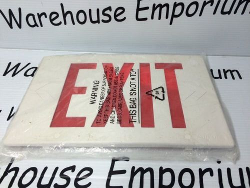 Exit sign replacement lens cover new in pack 12 1/2&#034;x8&#034; astralite man cave for sale