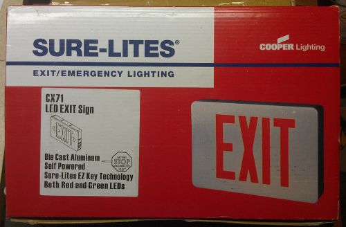 Cooper sure-lites cx71 led exit sign for sale