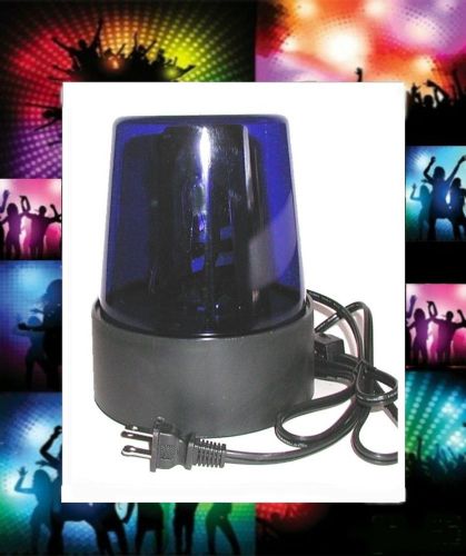 (1) electric ~ blue revolving flashing disco party beacon light 110v for sale