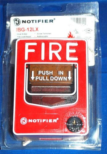 NOTIFIER NBG-12LX ADDRESSABLE MANUAL FIRE ALARM PULL STATION NIB