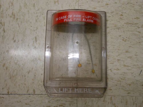 Stopper ii clear plastic fire alarm pull station protector cover - no wall mount for sale