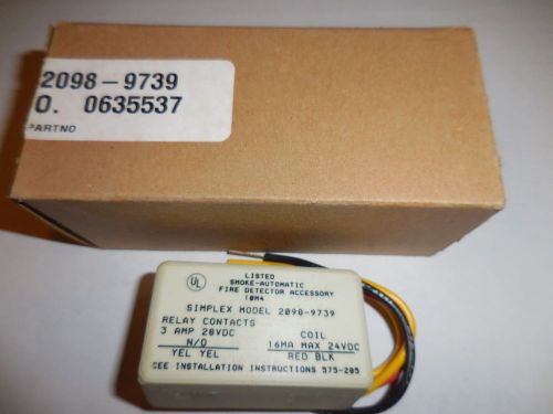 Simplex 2098-9739 Fire Detector Relay NEW IN BOX