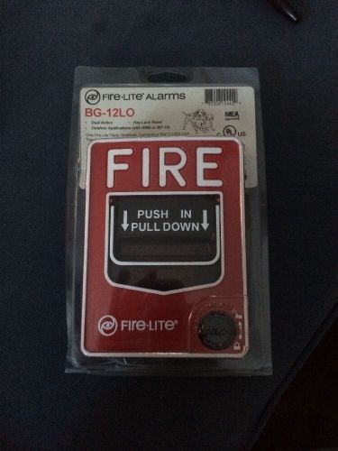 Fire-lite alarms outdoor alarm pull station bg-12lo dual action new in box for sale