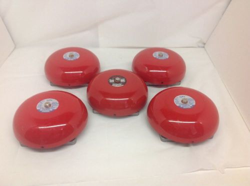 Lot of (5) Amseco Commercial Fire alarm Emergency  Bells
