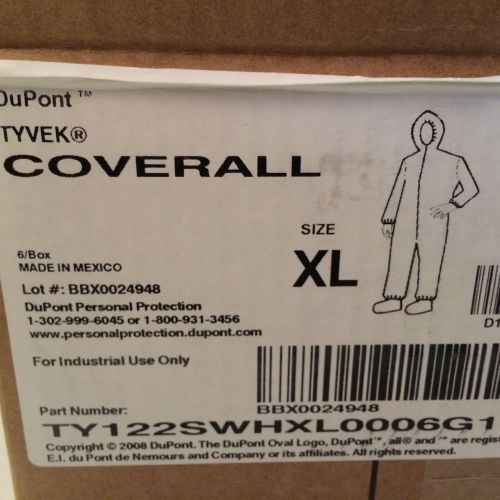 Dupont Tyvek Suit W/ Boots XL HazMat Ebola CDC Suit With Feet Hoodie
